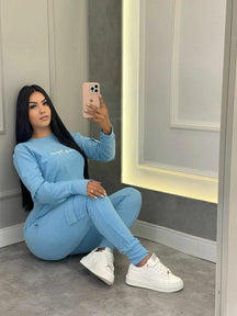 CONJUNTO MOLETINHO ANASTACIA AZUL